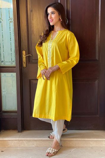 Buy For Haldi Function This Yellow Color Salwar Suit
