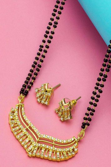 Gold Jewellery Mangalsutra Set For Karwa Chauth