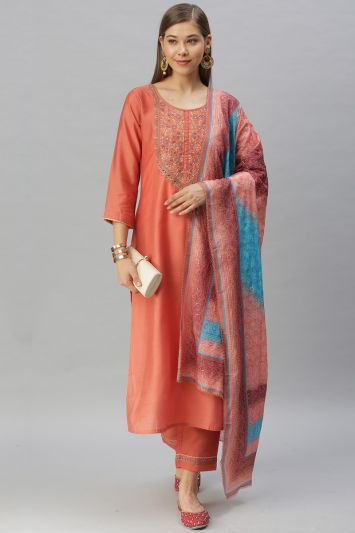 Rush Color Jasmine Silk Blend Fabric Digital Printed Salwar Suit