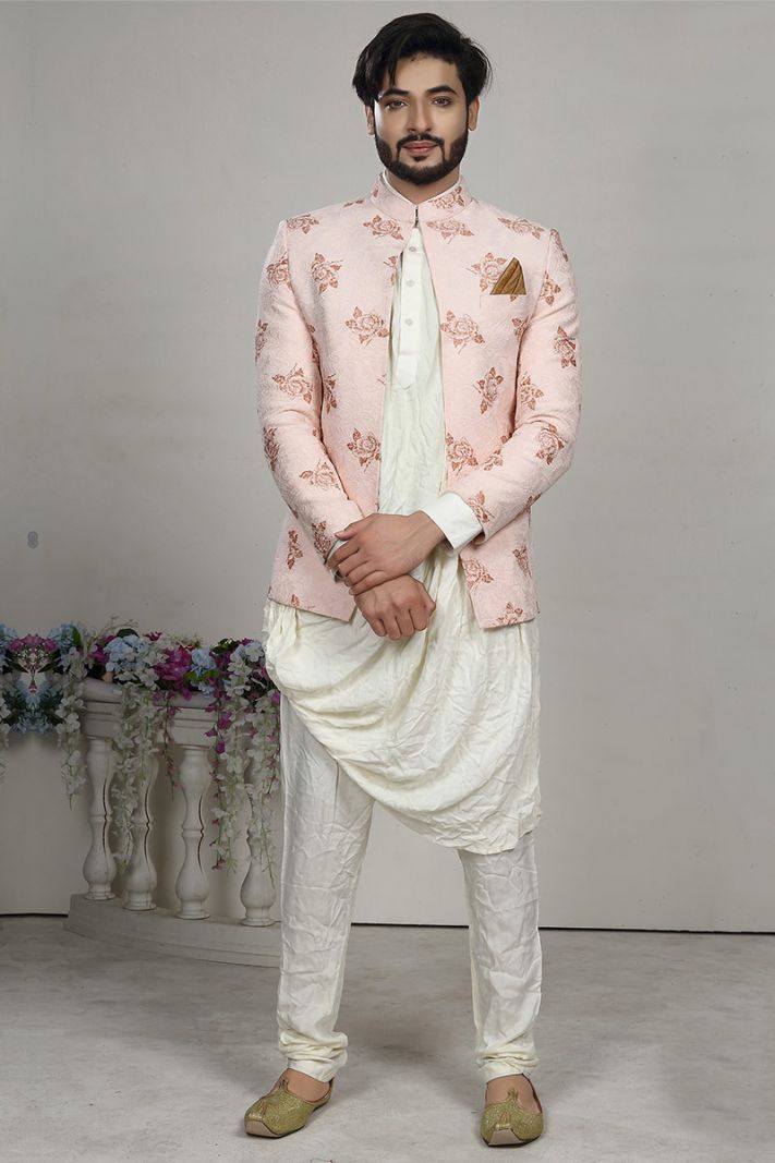 Baby Pink Imported Fabric Coat