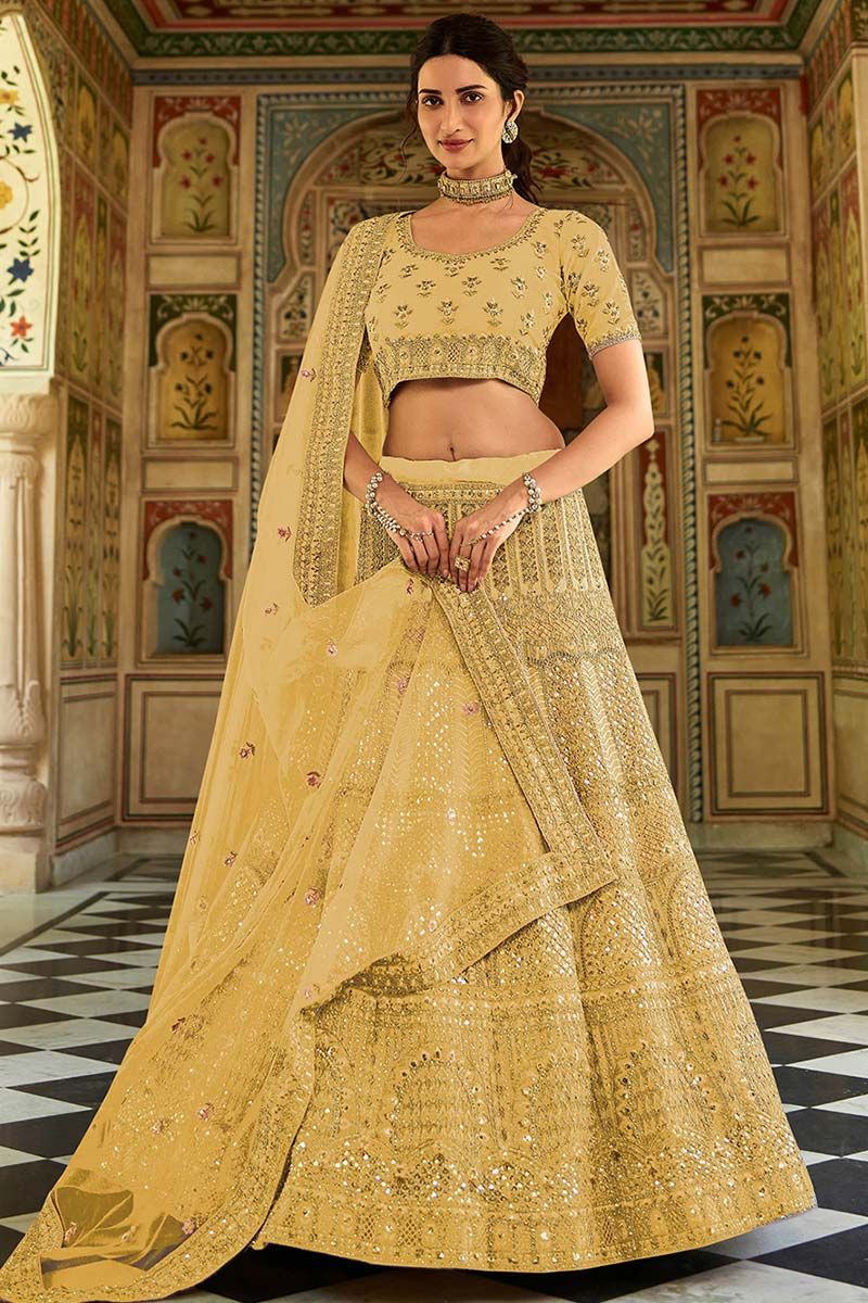 Buy Pink Embroidery Chinon Silk Party Lehenga Choli From Ethnic Plus.