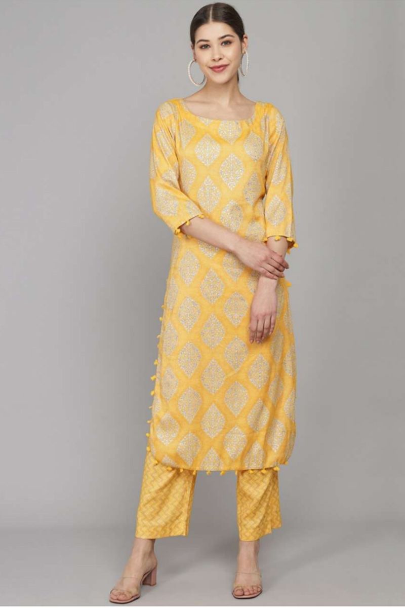 Yellow Stylish Kurti Designs For Haldi Ceremony in Hindi | yellow stylish kurti  designs for haldi ceremony | HerZindagi