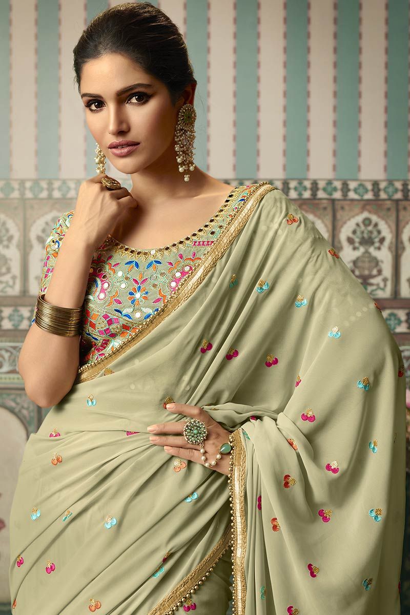 Light and Simple Colour South Indian Wedding Sarees