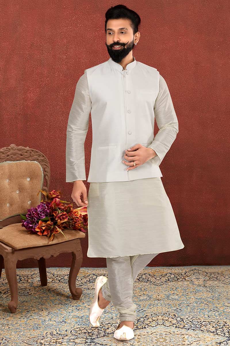 Buy online Polyester Blend Kurta Pyjama Ethnic Wear Set from Clothing for  Men by Hangup for ₹1799 at 78% off | 2024 Limeroad.com