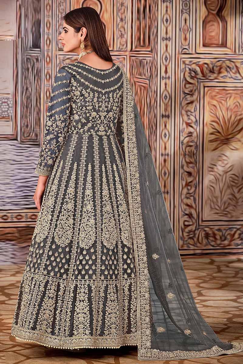HOTLADY 7004 NET GOWN WITH DUPATTA Stunning catalog Rehmat Boutique