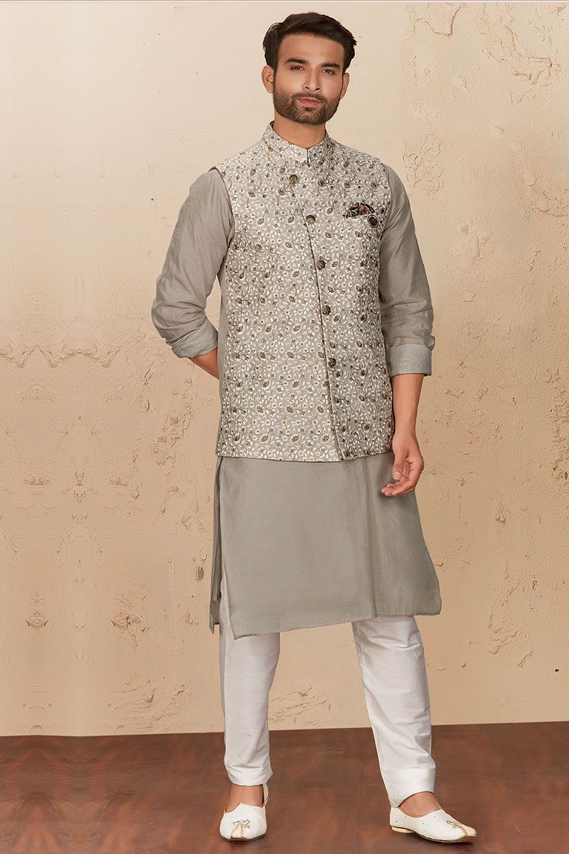 Kurta churidar hotsell with waistcoat