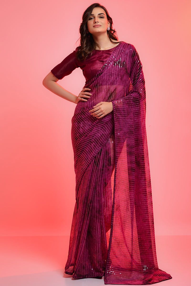 Sari chiffon fabric clearance