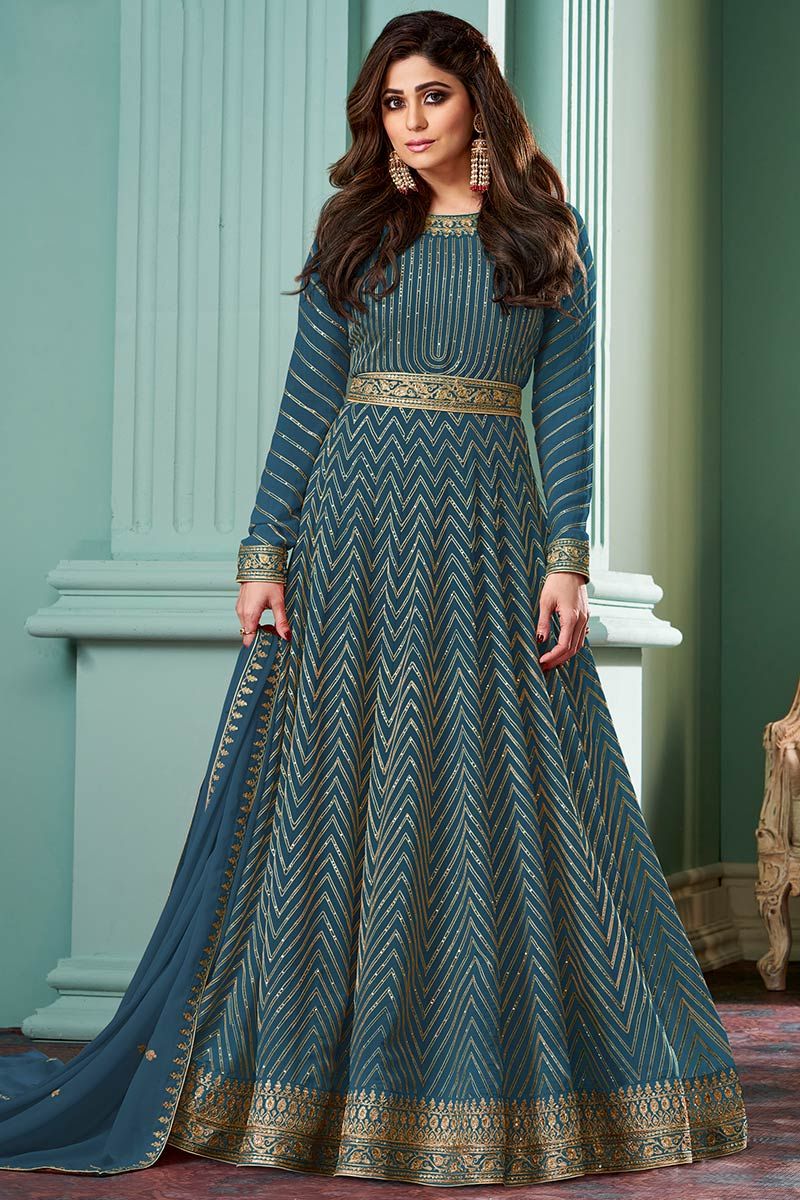 Anarkali party top wear gown